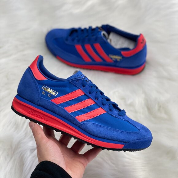 Adidas SL72 Blue Bright Red Mens Shoes IG4648 NEW Multi Sz - Picture 1 of 4
